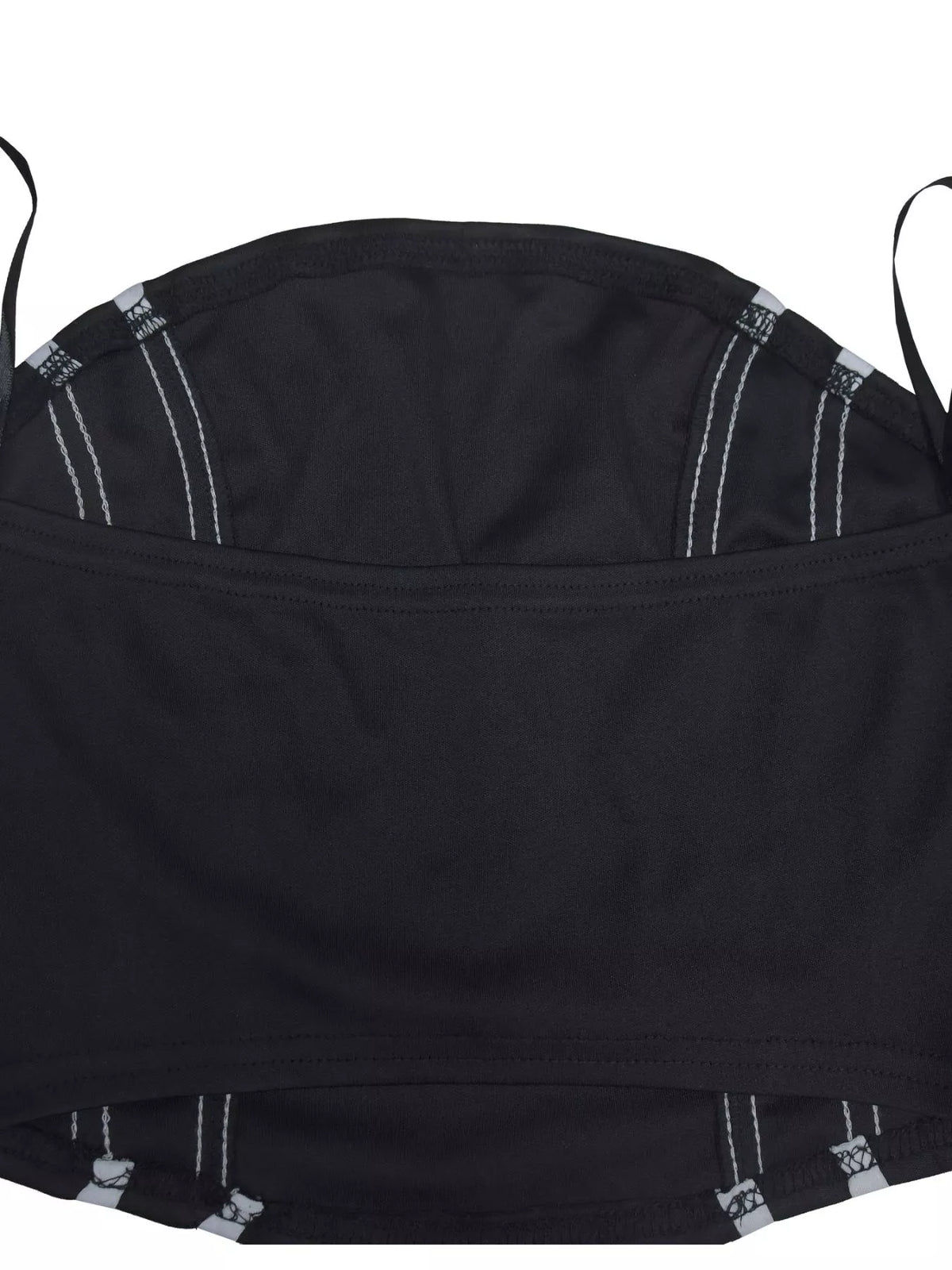 Plush Fashion Hub sleeveless tube top and wide-leg pants set, showing a stylish matching crop top with high-waisted loose pants.