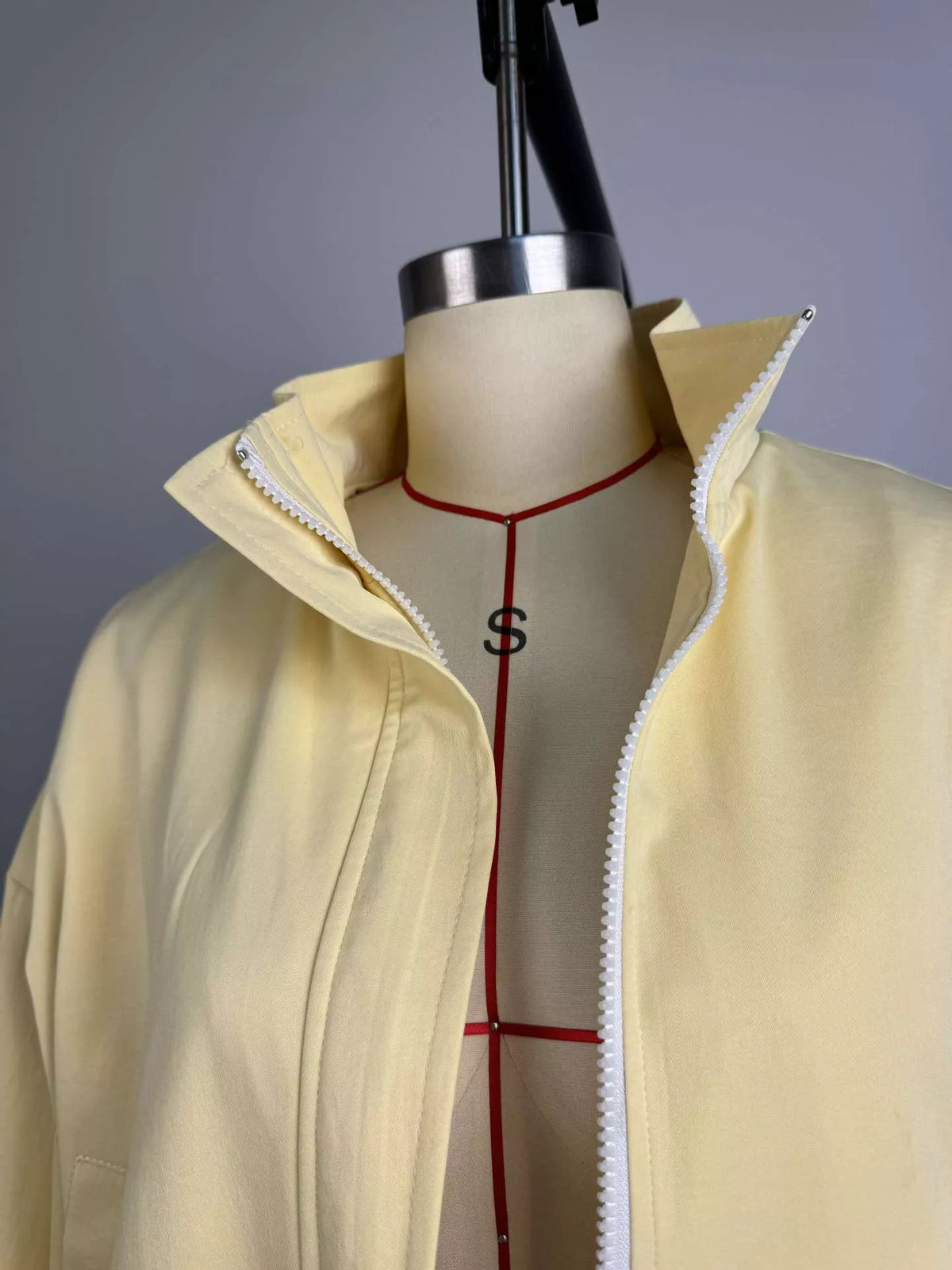 Women's oversized bomber jacket with zip-up front, trendy design, and stylish fit, by Trendsi.