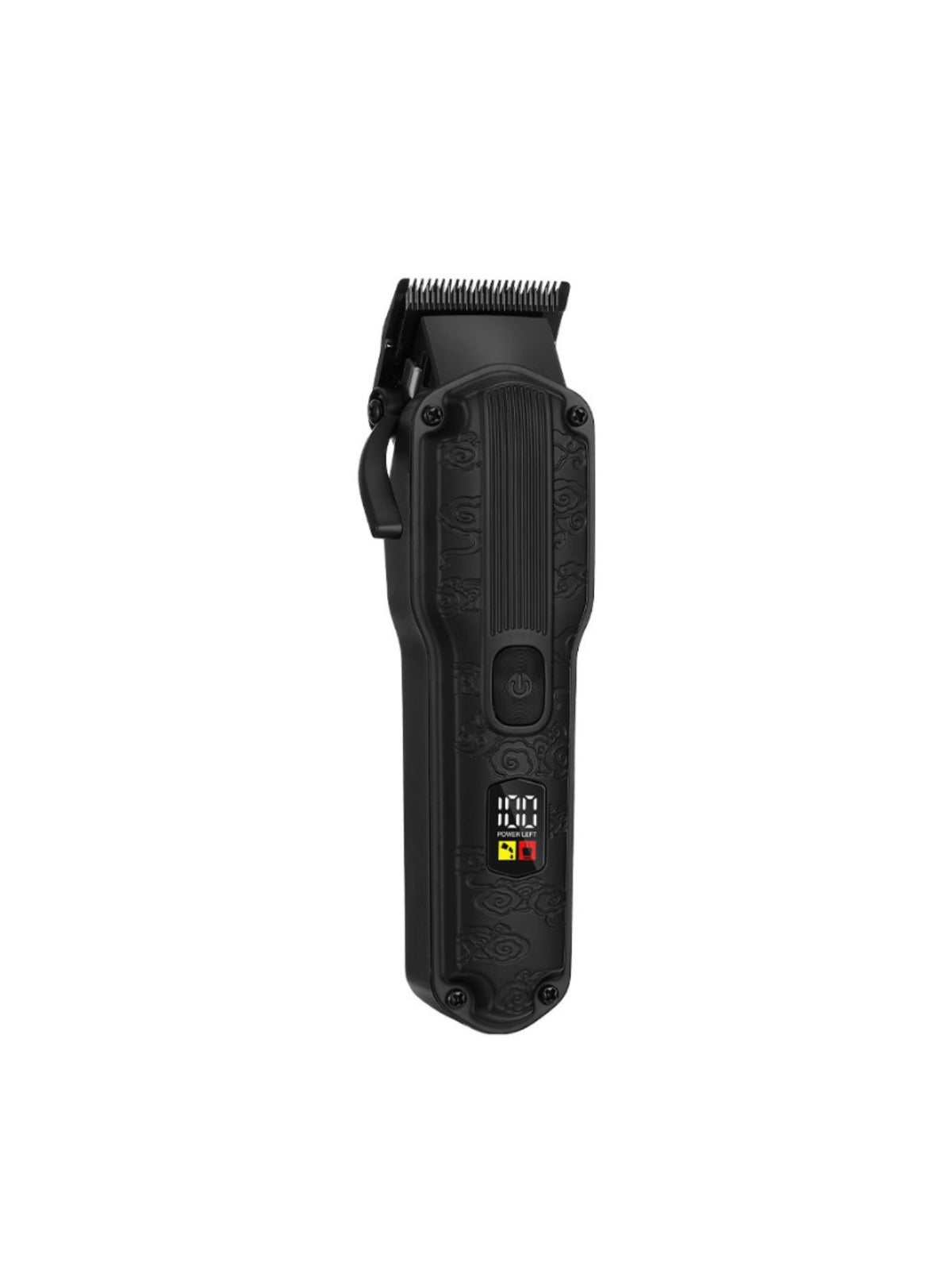 Professional 19-piece LED display hair clipper and grooming kit for men by Plush Fashion Hub, including various trimmers and accessories.