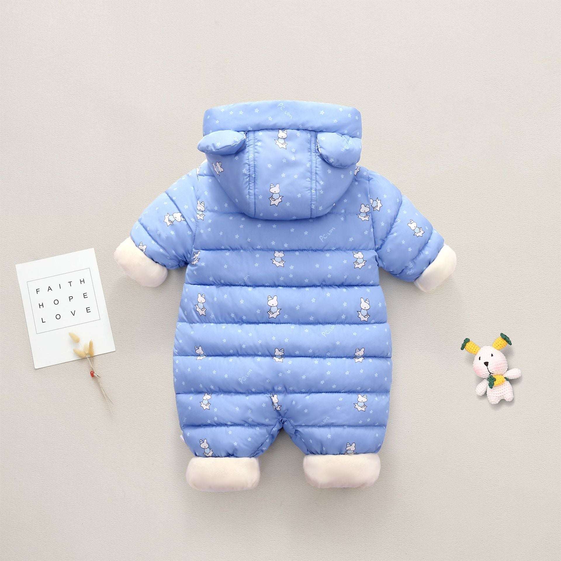 Boys' And Girls' Padded And Thickened Thermal Onesie - Plush Fashion Shop #