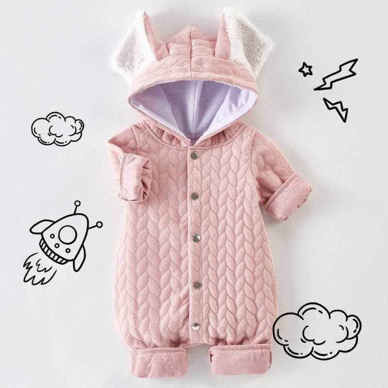 Infant Hooded Romper Outer Wear