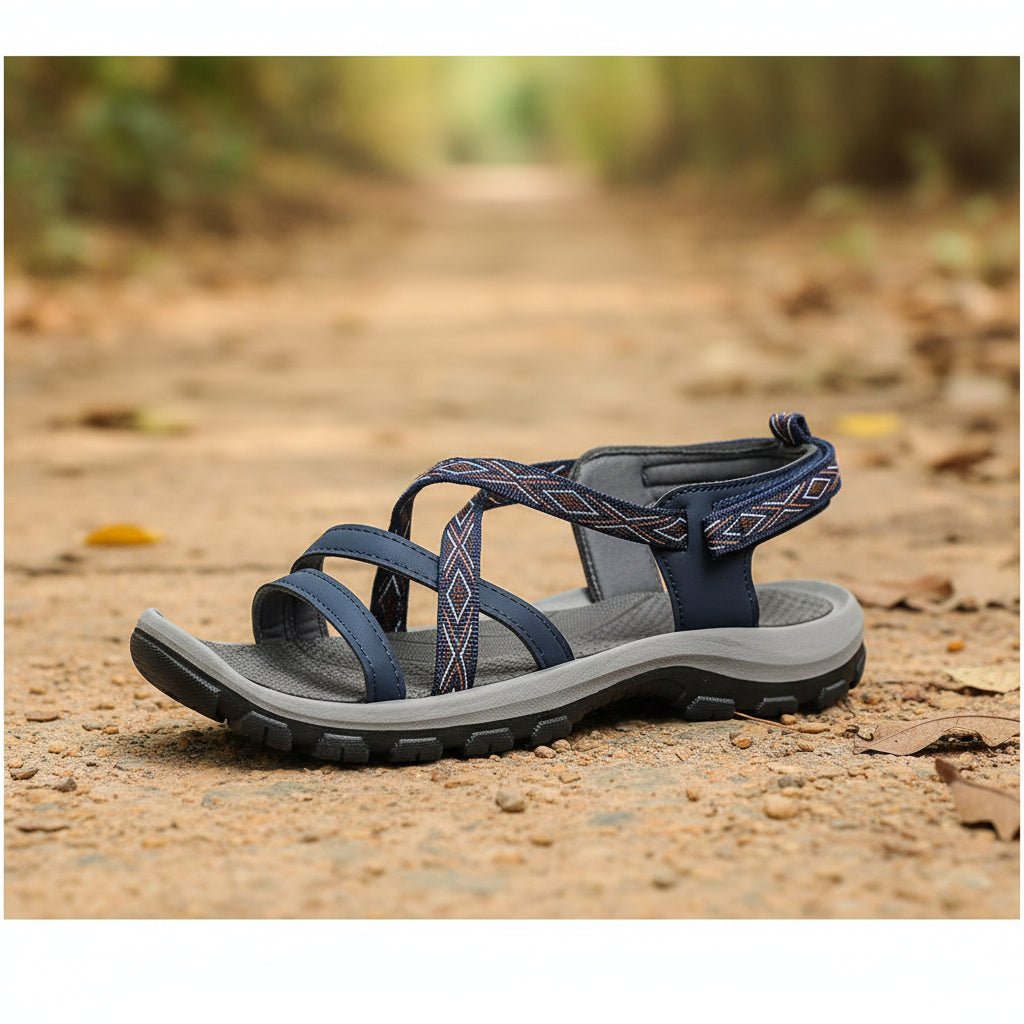 FitiqueFit bohemian open-toe beach sandals with stylish design, perfect for casual summer wear and beach outings.