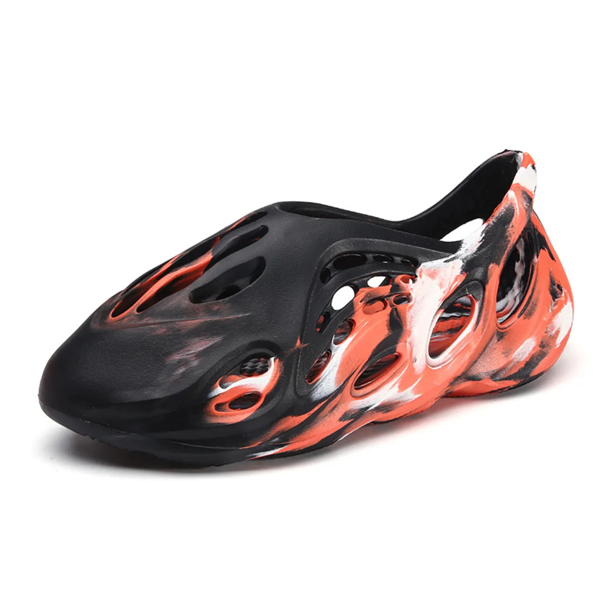 Plush Fashion Hub hollow-out flat sandals featuring cut-out design and open toes, stylish footwear for casual summer wear.