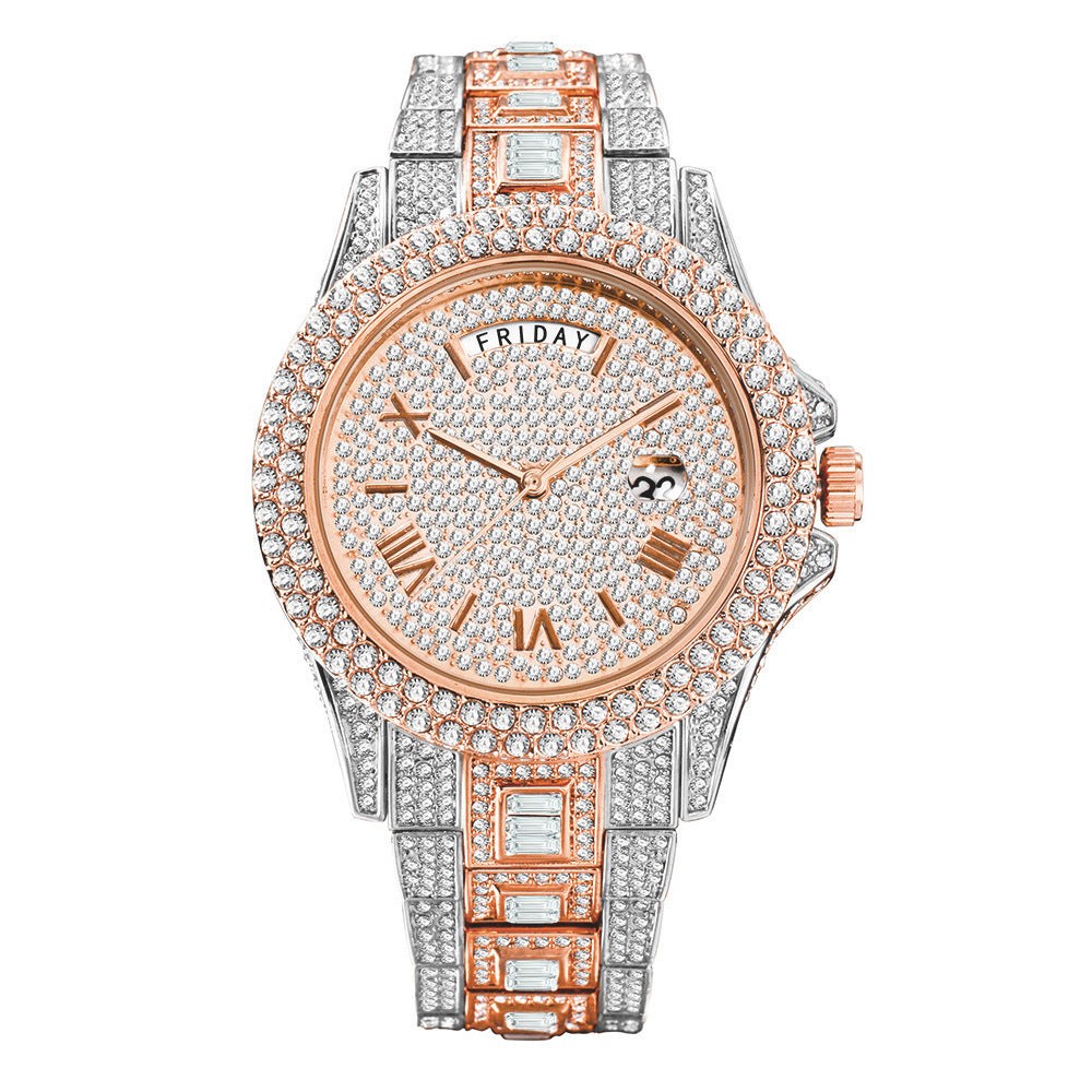 Outside The Watch Fashionable High-end Double Calendar Business Full DElevate your style with the Outside The Watch Fashionable High-end Double Calendar Business Full Diamond Quartz. Make a statement with this vintage-meets-modern timeWatchPlush Fashions ShopPlush Fashion Shop