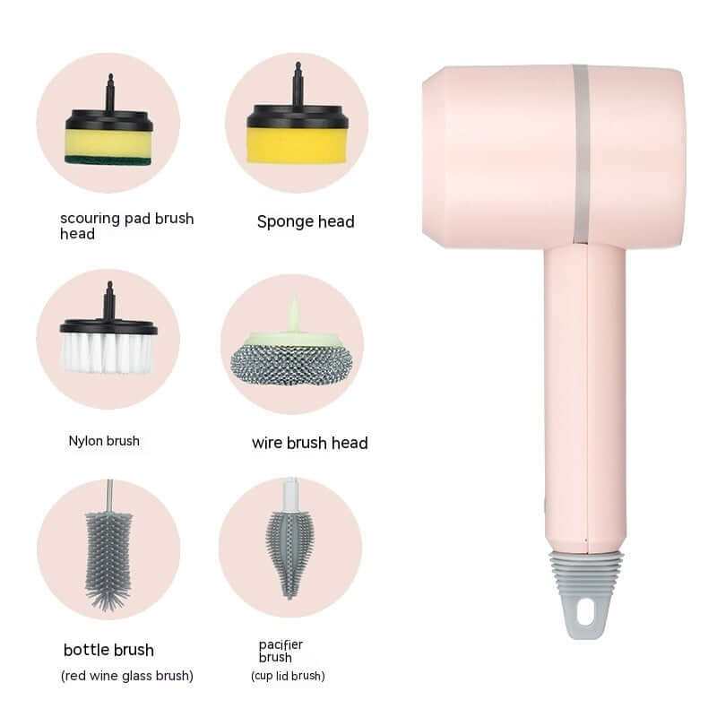 Electric Cleaning Dishwashing Brush Automatic Wireless USB RechargeablEfficiently clean any surface with our high-quality electric cleaning brush! Its powerful scrubber removes dust, dirt, and even charred traces with ease. The automatCleaning brushPlush Fashions ShopPlush Fashion Shop