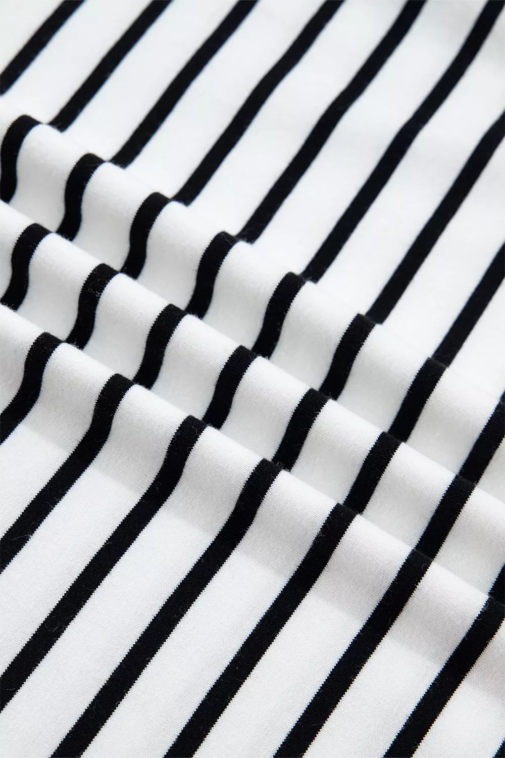 Stripe contrast knot back ruffle trim tank top by Plush Fashion Hub, featuring stylish ruffles and a unique knot detail at the back.