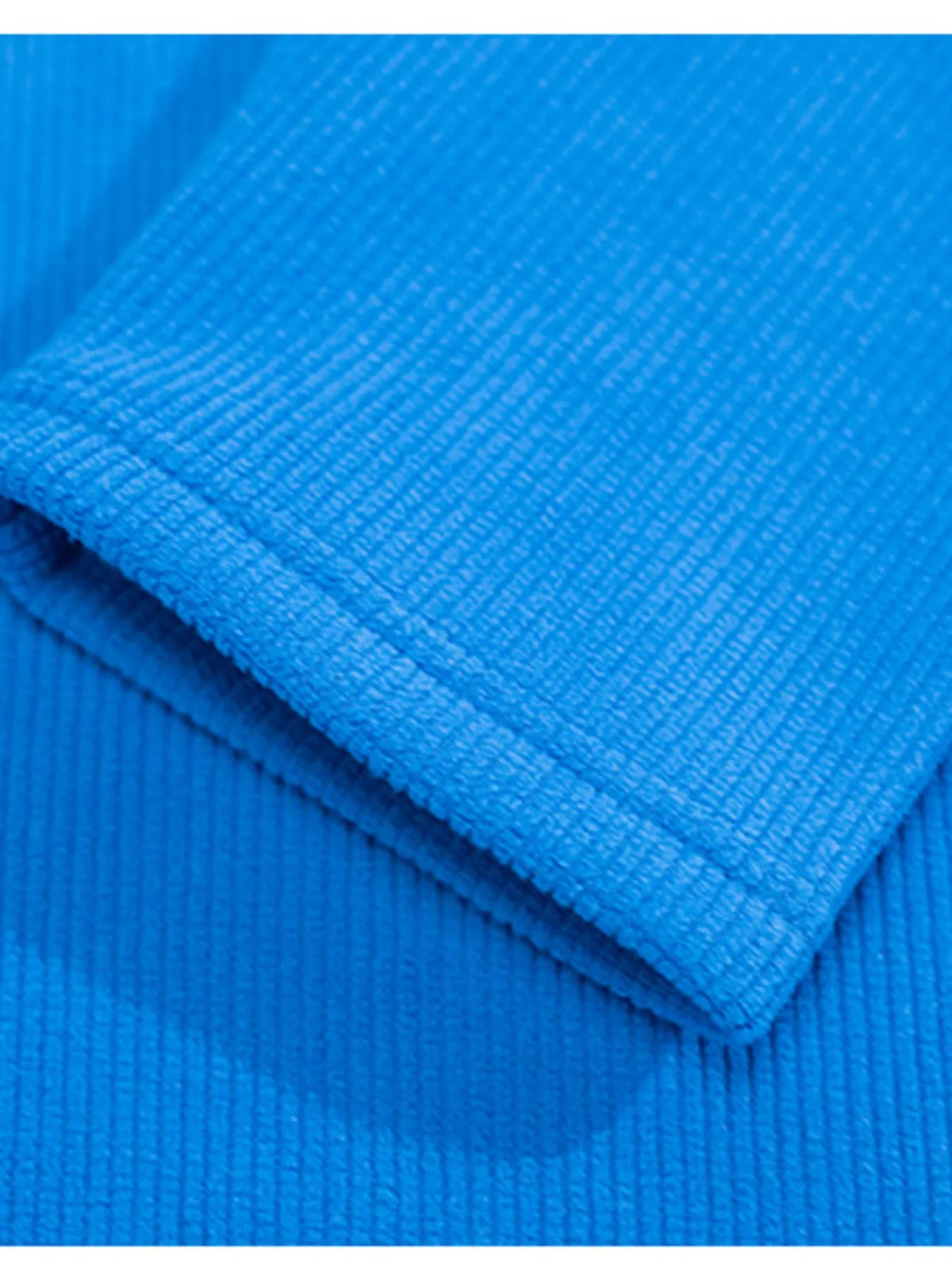 Men's plus size fleece sweatshirt with half-zip front and chest pocket, by Trendsi, shown in a cozy, comfortable fit.