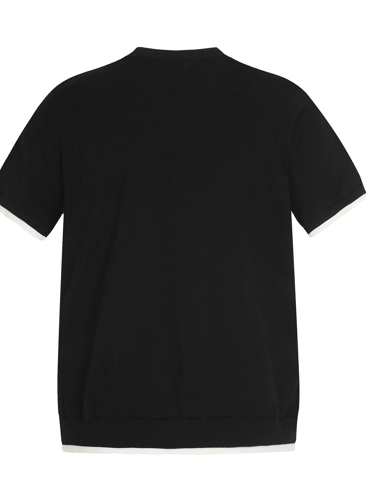 Men's classic short sleeve Henley T-shirt by Trendsi, featuring a comfortable fit and buttoned neckline in a solid color.