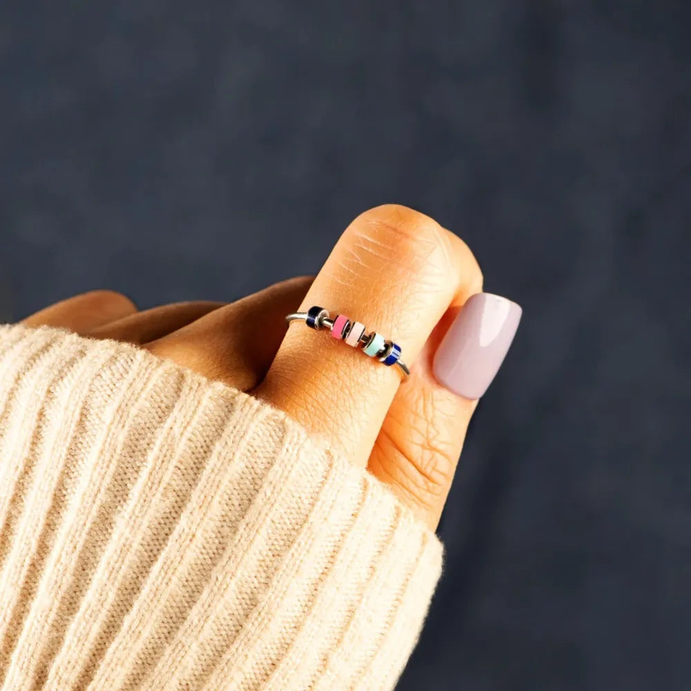 Sterling silver oil drip ring from Plush Fashion Hub featuring a sleek, modern design in 925 sterling silver.
