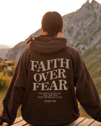 Faith Over Fear Men's And Women's Hoodies Sweater - Plush Fashion Shop #