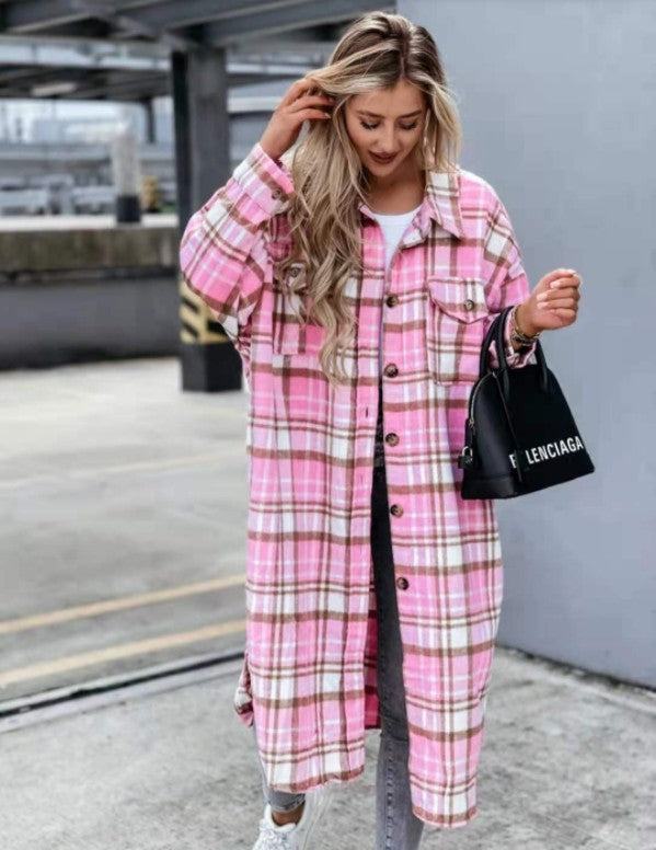 New Style Lengthened Plaid Shirt Women's ClothingExperience style and comfort with our New Style Lengthened Plaid Shirt! Made from 30%-50% cotton, this shirt features a classic check pattern and long sleeves for a ShirtPlush Fashions ShopPlush Fashion Shop