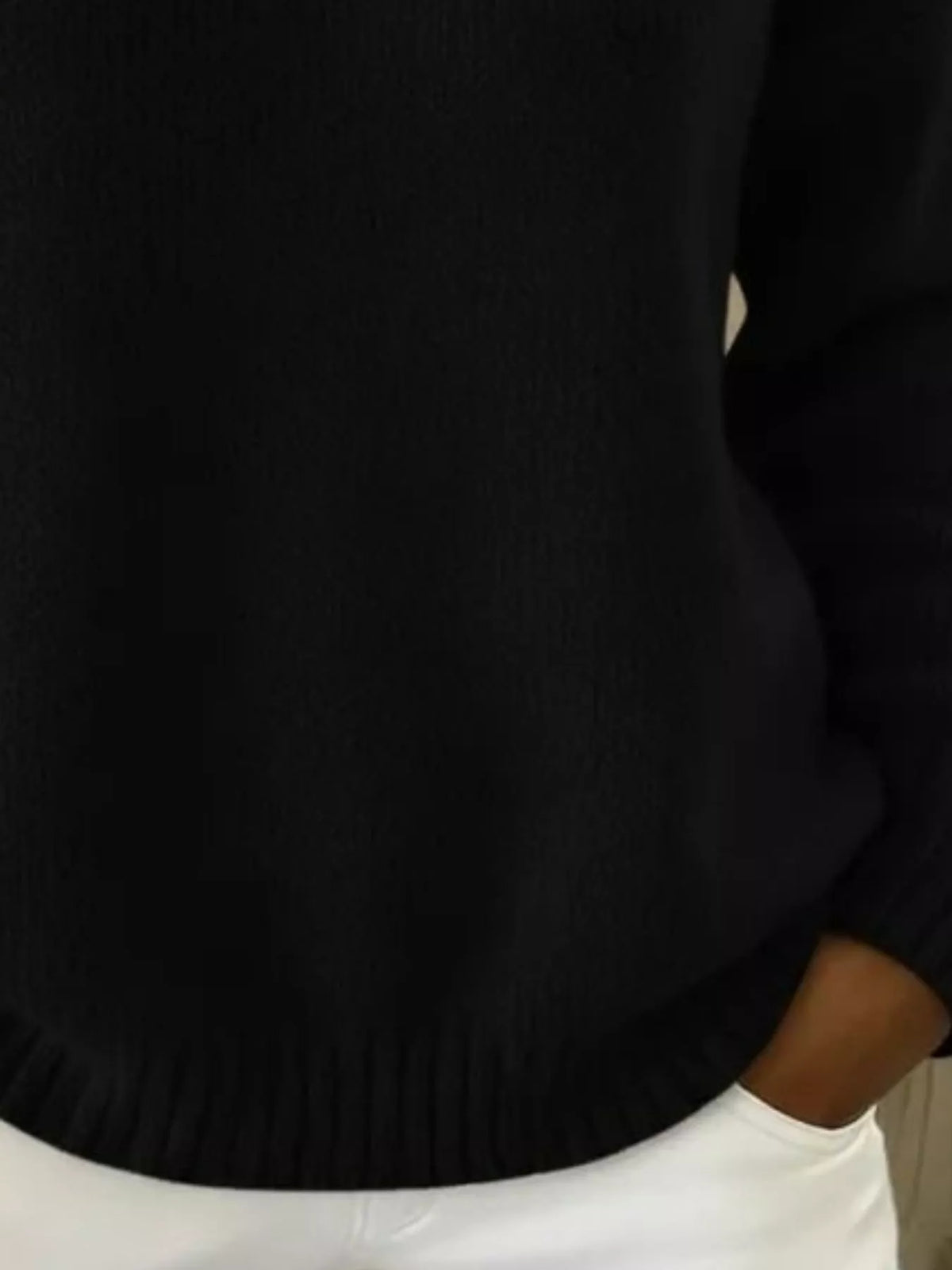 Plus size Trendsi dropped shoulder sweater with button details, featuring a full-size, relaxed fit and cozy knit fabric.