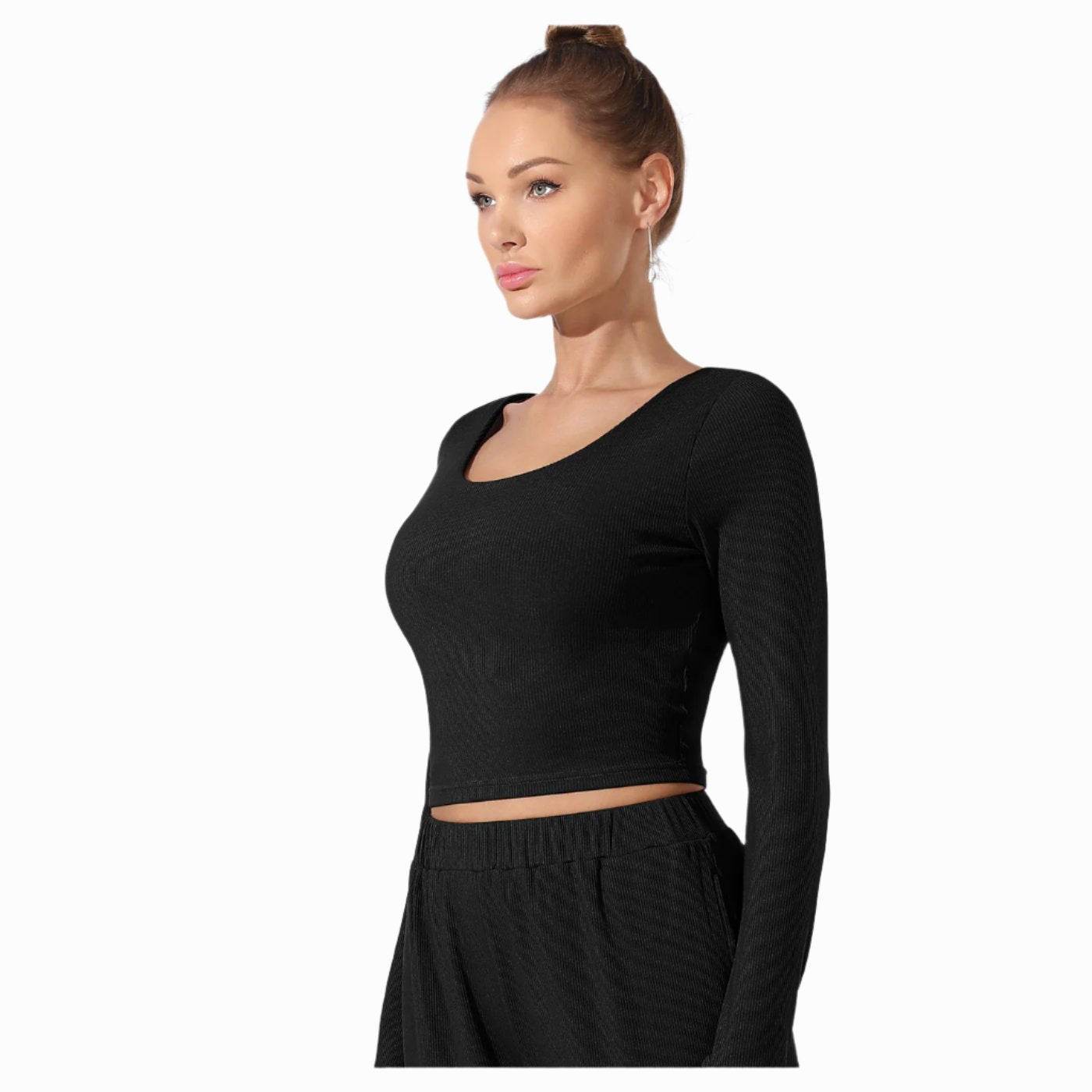 Women's Fashion Simple Solid Color BodysuitUpgrade your wardrobe with our Women's Fashion Simple Solid Color Bodysuit! Available in classic black or stylish coffee, this versatile bodysuit is perfect for any Yoga suitPlush Fashions ShopPlush Fashion Shop