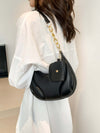 PU Leather Shoulder Bag with EarPods Bag, medium-sized, stylish accessory.