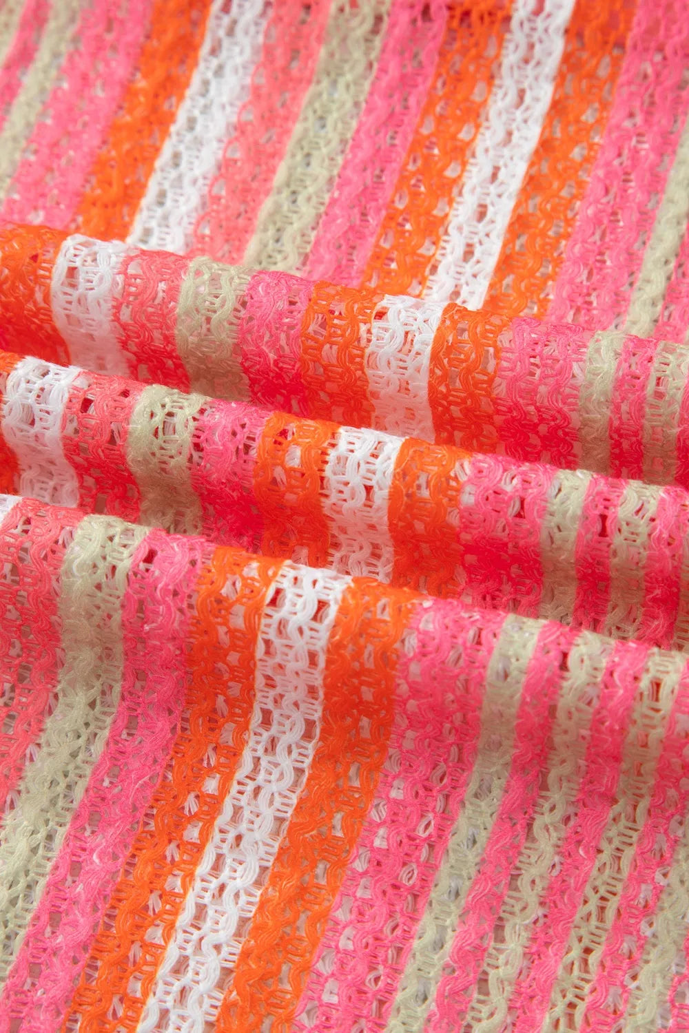 Plush Fashion Hub stripe maxi dress with ruffled straps, ribbon knot detail, and flowy design for vacation or summer wear.