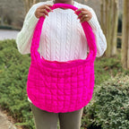 LadyShow.Store quilted cross body bag with adjustable strap and multiple compartments, perfect for everyday use.