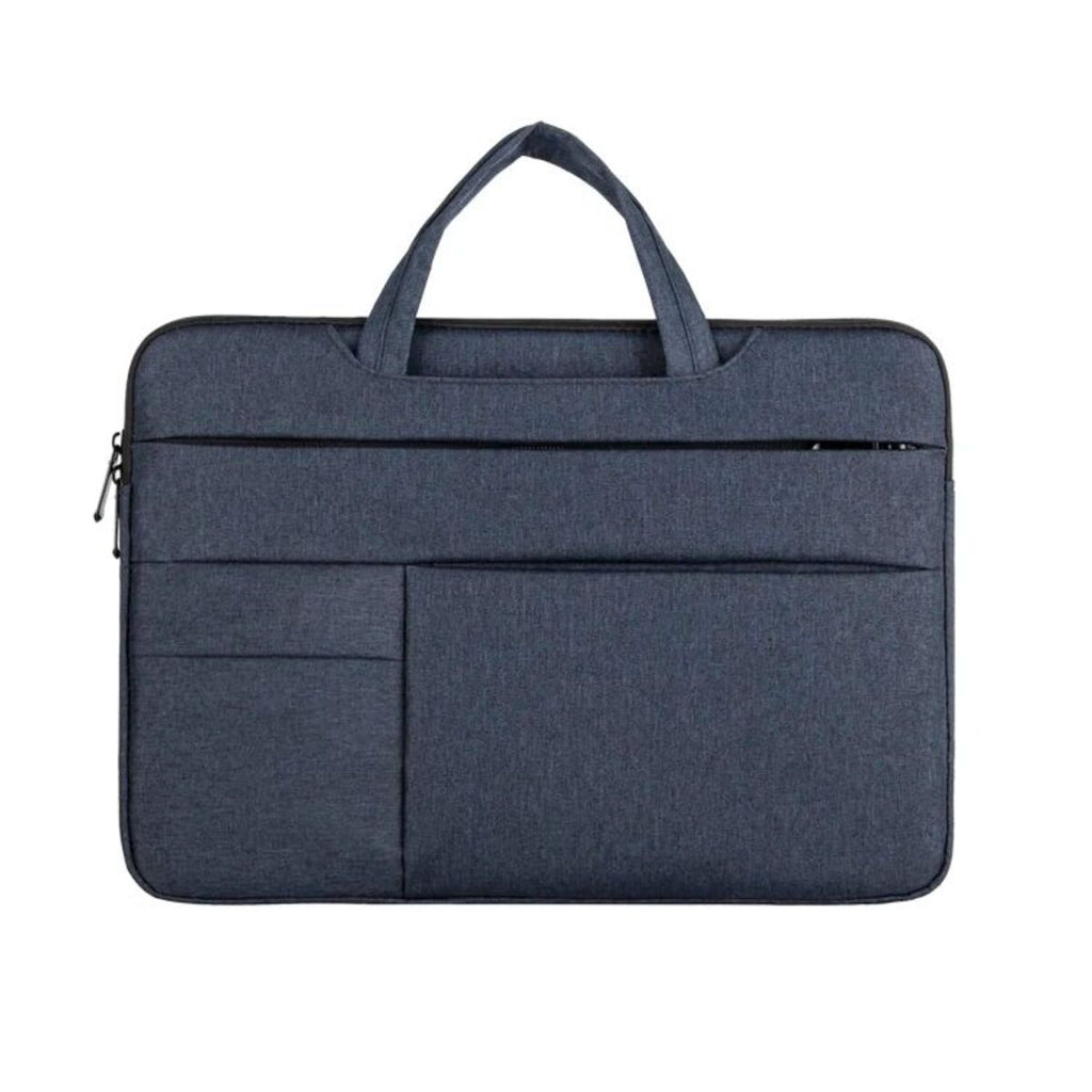 Pi-Mart 13-15.6 inch laptop bag with shoulder strap, carrying case, briefcase style for business, leisure, or school use.