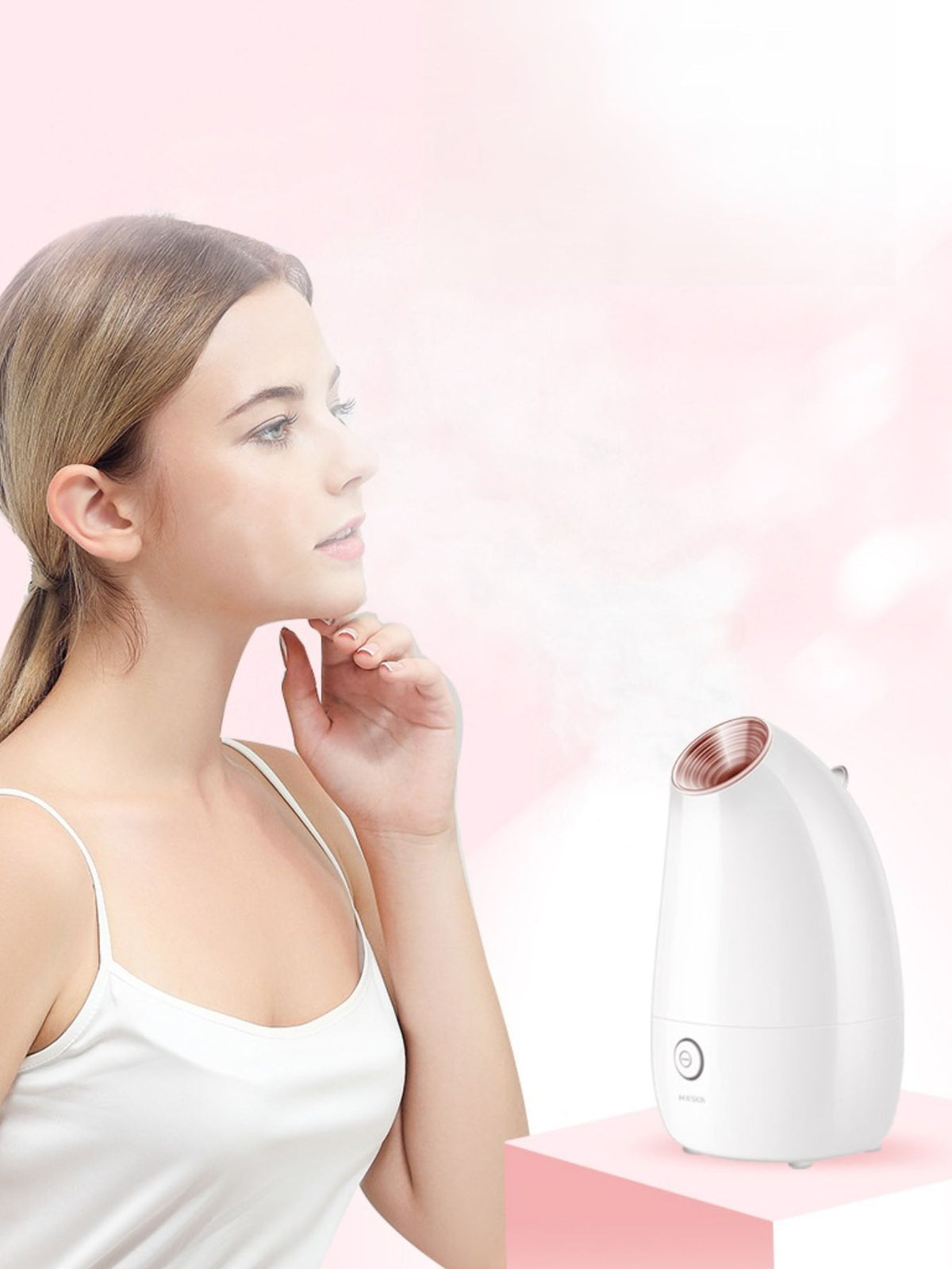 Professional automatic facial steamer from Plush Fashion Hub for deep pore cleansing and rejuvenating beauty treatments.