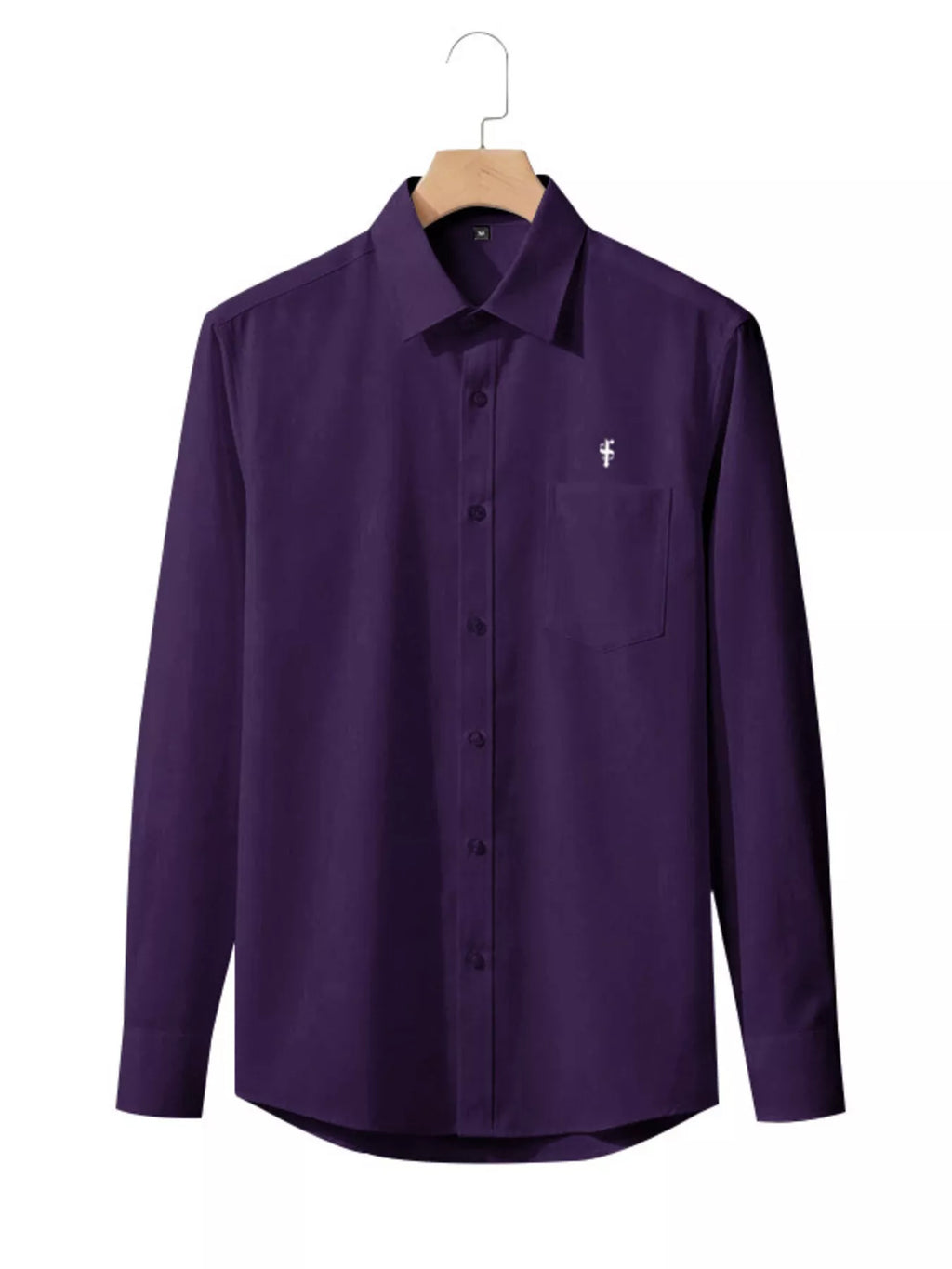 Men's slim fit button-up shirt in plus size, trendy men's shirt by Trendsi, stylish and comfortable for everyday wear.