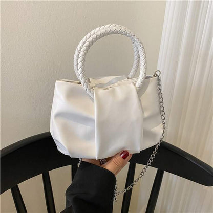 Portable Cloud Underarm Pleated Tote Chain Crossbody BagThis stylish and versatile Portable Cloud bag features a chic pleated design and a convenient chain crossbody strap. Made with durable PU material and available in aHandbagPlush Fashions ShopPlush Fashion Shop