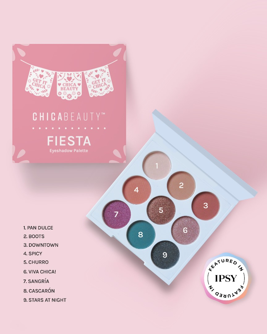 Best Seller! FIESTA (Mini-9 Eyeshadow Palette) Chica Beauty