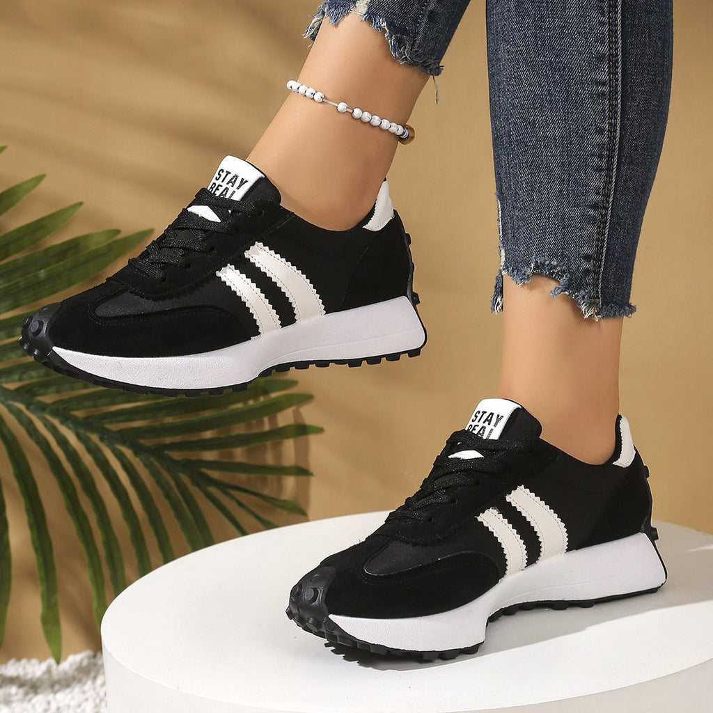 FitiqueFit women's chunky thick-sole breathable sneakers showing stylish design and comfortable footwear for casual wear.