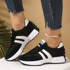 FitiqueFit women's chunky thick-sole breathable sneakers showcasing a stylish, cushioned footwear design for comfort and fashion.