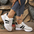 FitiqueFit women's chunky thick-sole breathable sneakers with stylish design and comfortable fit, perfect for casual wear.