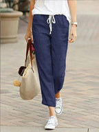 FitiqueFit Y2K wide-leg cotton pants with high waist and streetwear style, showcasing their baggy, casual fit.