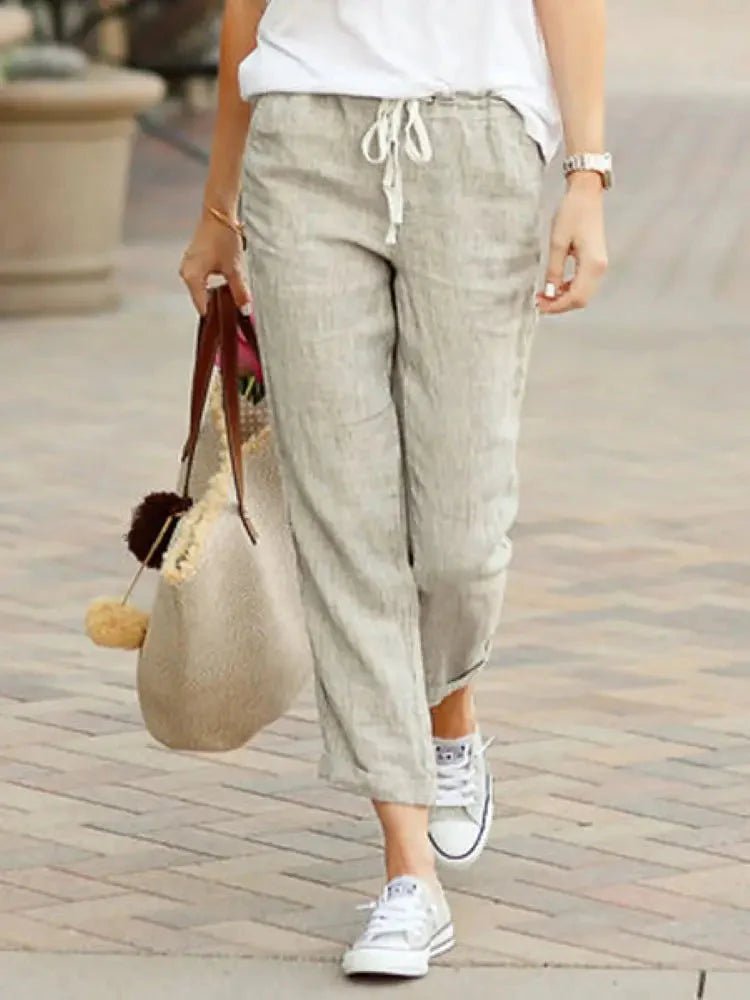 FitiqueFit Y2K wide-leg cotton pants with high waist, streetwear style, baggy casual trousers in a relaxed fit.