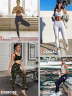 Black and white barcode print cropped high-waisted activewear leggings by FitiqueFit, designed for comfortable workout wear.