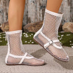 Women's breathable mesh flat walking sandals by Trendsi featuring lightweight summer comfort and casual open-toe design.