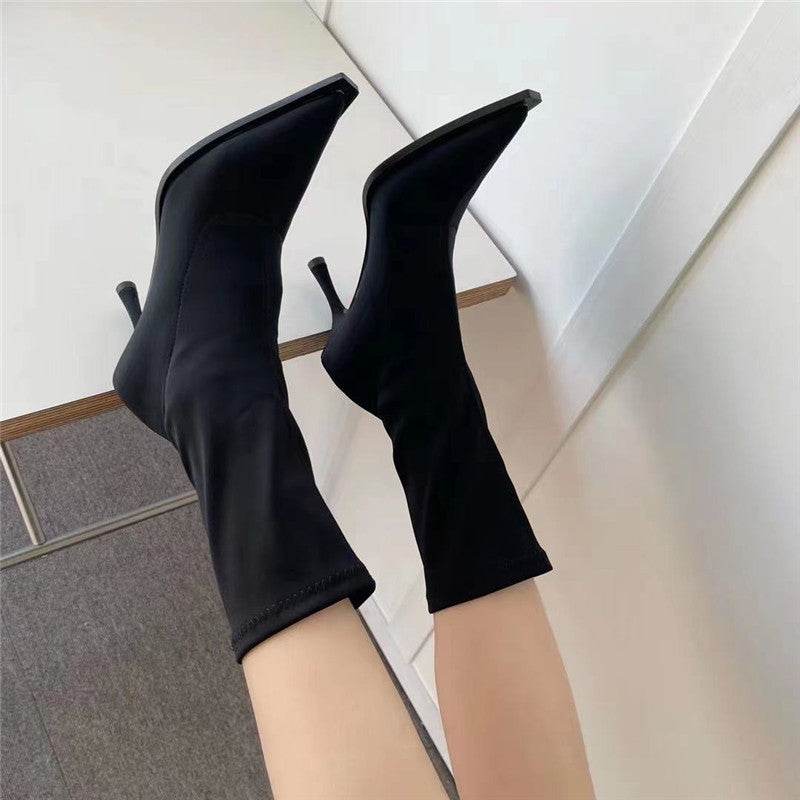 Fruit Color Pointed Toe Short Boots for WomenElevate your style with these high-quality Artificial PU boots! The pointed-toe shape adds elegance and the waterproof platform ensures everyday wear. The stiletto hBootPlush Fashions ShopPlush Fashion Shop