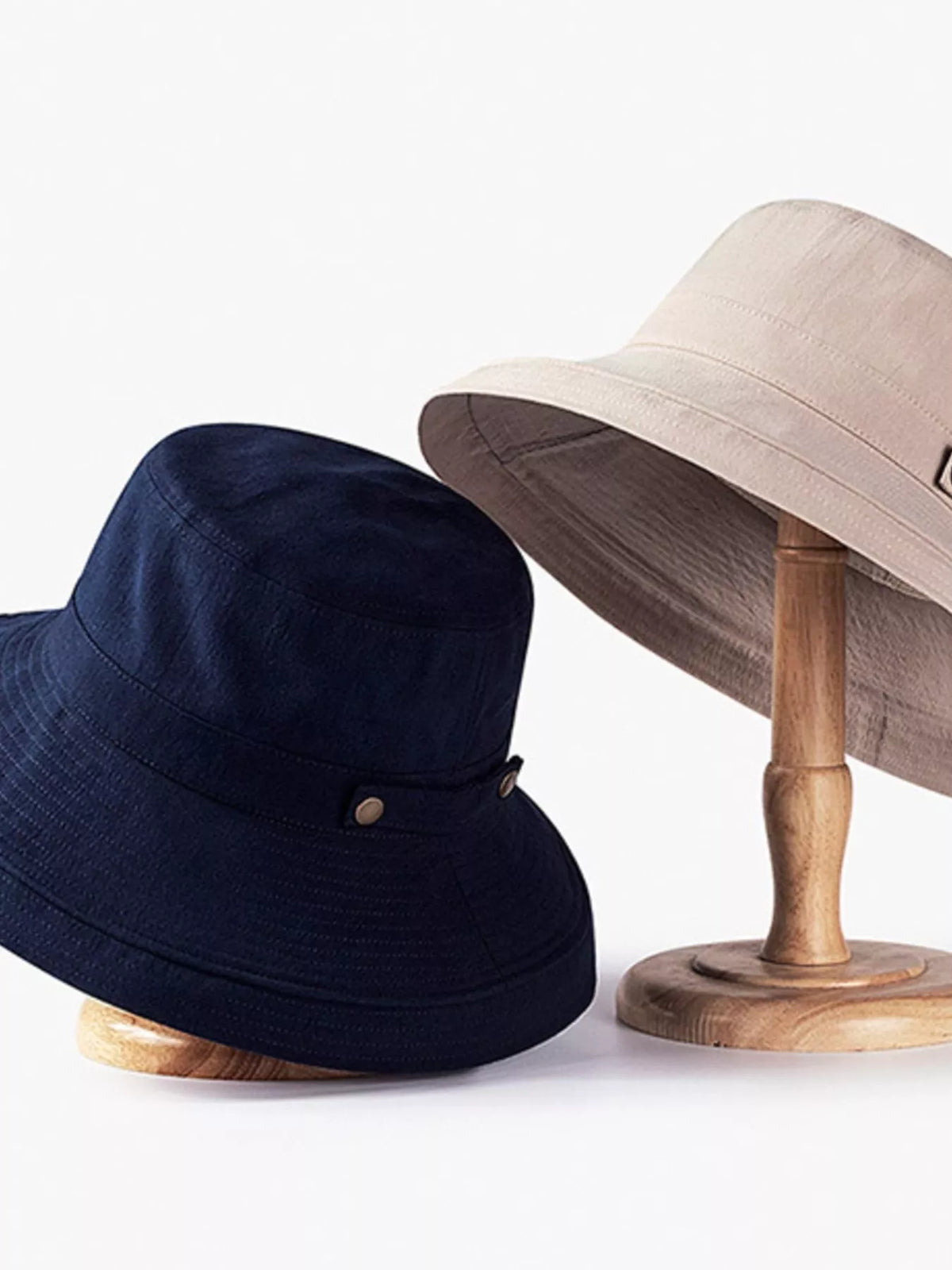 Breathable cotton wide brim sun hat from Plush Fashion Hub, ideal for summer beach outings and stylish sun protection.
