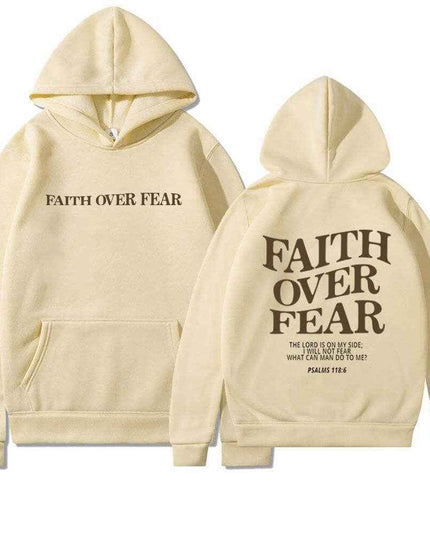 Faith Over Fear Men's And Women's Hoodies Sweater - Plush Fashion Shop #