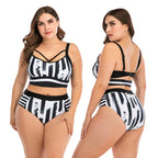 Plus size women's sexy bikini swimwear from Trendy Attic Store01, featuring vibrant colors and stylish design perfect for the beach.