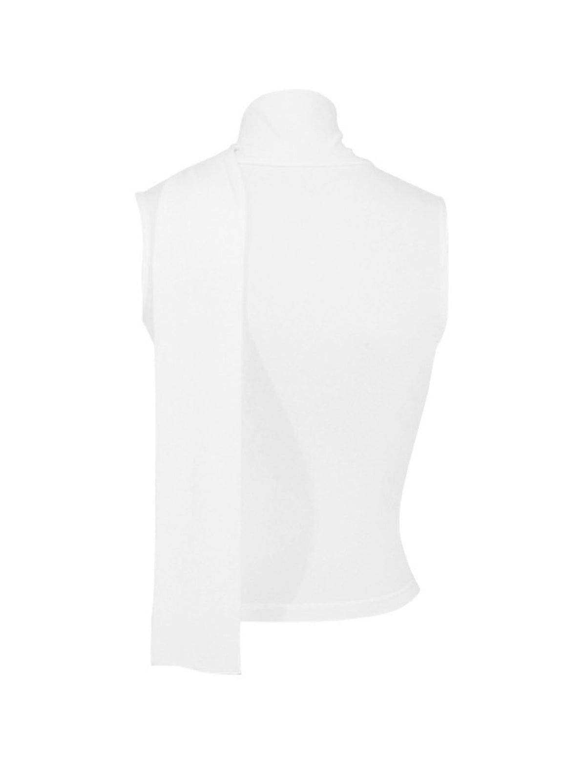 Satin-feel cowl neck sleeveless blouse with ruched detailing, in a chic and elegant design by Plush Fashion Hub.