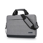 Pi-Mart computer briefcase handbag with shoulder strap, sleek black design, suitable for carrying laptops and documents.