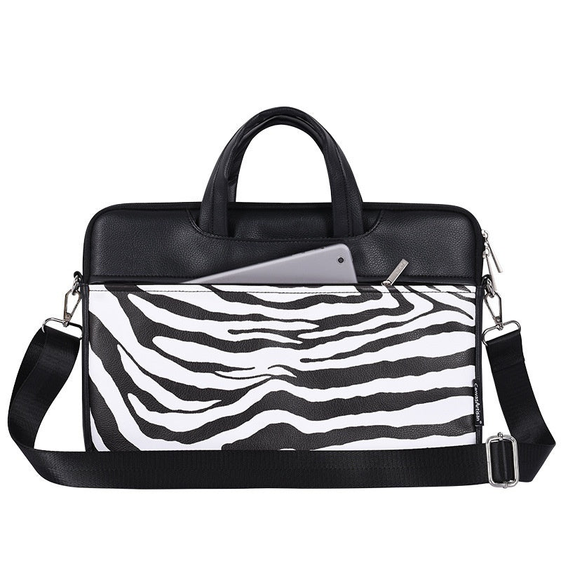 Pi-Mart briefcase laptop bag with padded sleeve and protective case, designed for laptops and professional use.