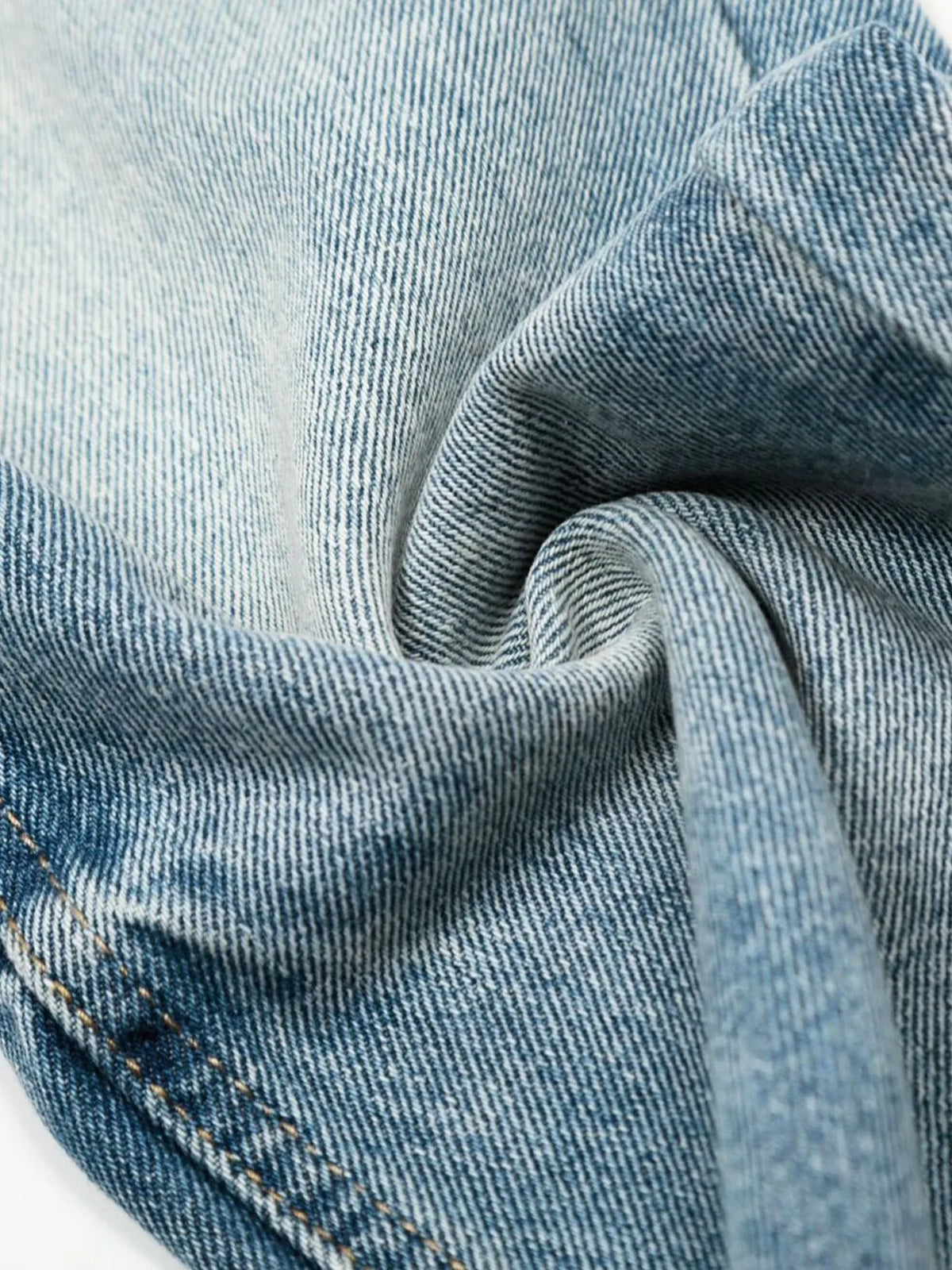 Men's loose fit jeans by Plush Fashion Hub, shown in a casual style with a relaxed fit and classic denim fabric.