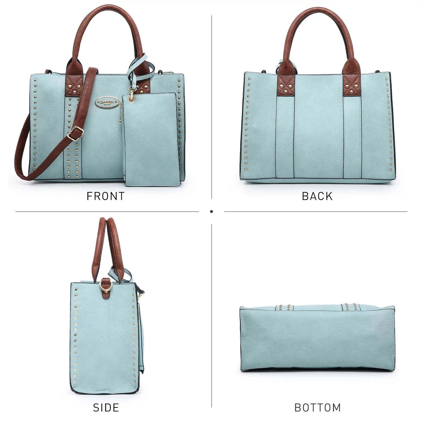 Professional Women's 3-Piece Handbag SetElevate your style with this chic and versatile 3-piece handbag set for professional women. Featuring a spacious tote, a sleek shoulder bag, and a stylish clutch, thHandbagsPlush Fashions ShopPlush Fashion Shop