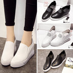 Elevated slip-on women's shoes with thick soles by LadyShow.Store, featuring a stylish design and comfortable fit.