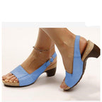 Large size women's wedge heel casual shoes by LadyShow.Store, suitable for spring and summer, featuring a stylish and comfortable design.