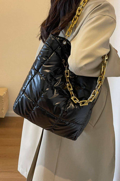 Ladies Bubble Texture Chain Handbag