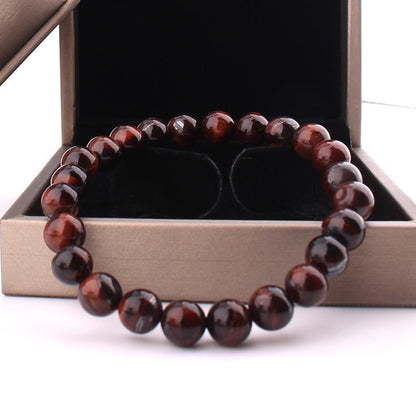 Vintage Style  8mm Red Tiger Eye BraceletElevate your energy and style with our Vintage Style 8mm Red Tiger Eye Bracelet. Made with agate and featuring a geometric shape, this unisex bracelet is perfect forBracletPlush Fashion ShopPlush Fashion Shop