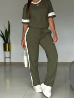 Casual women's sportswear suit by LadyShow.Store featuring a stylish, comfortable fashion-forward design, ideal for everyday wear.