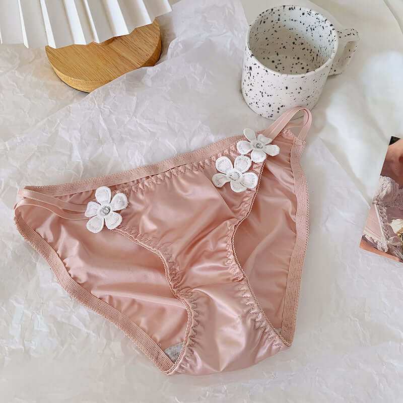 Pure Desire Underwear Women's Silky Embroidered Floral Decorations LowExperience comfort and style with our Pure Desire Underwear. The elegant embroidered floral decorations and low waist cut will make you feel confident and beautiful.underwearPlush Fashions ShopPlush Fashion Shop