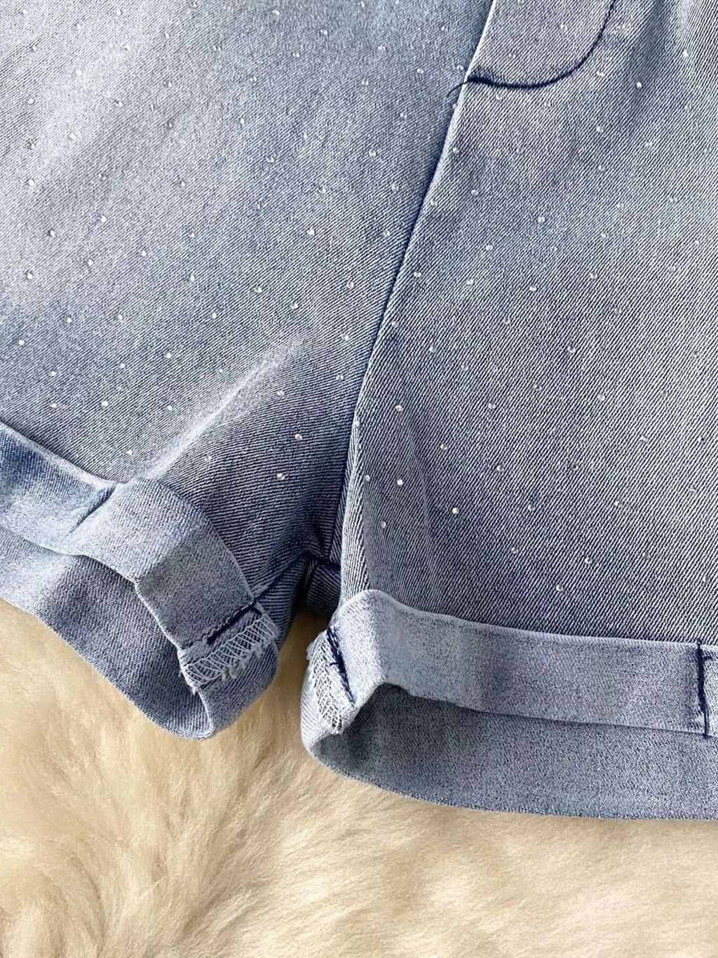 Strapless denim romper with pockets, full-body suit by Plush Fashion Hub, featuring a casual, stylish design and front pockets.