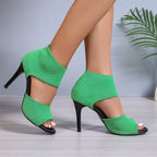 Women's Fish-Mouth Hollow Fashion Flats by FitiqueFit, showing stylish black footwear with fish-mouth design and hollow details.