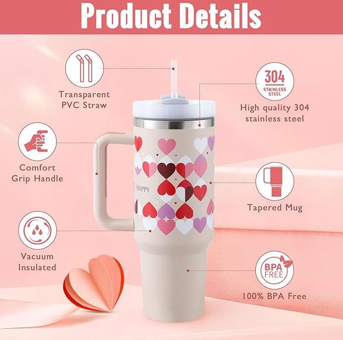 40 Oz Tumbler Straw Insulated, Stainless Steel Spill Proof Vacuum CoffExperience the perfect blend of style and durability with our premium 40oz Insulated Tumbler. Crafted from high-grade stainless steel, it keeps your drinks at the idCoffee MugPlush Fashions ShopPlush Fashion Shop